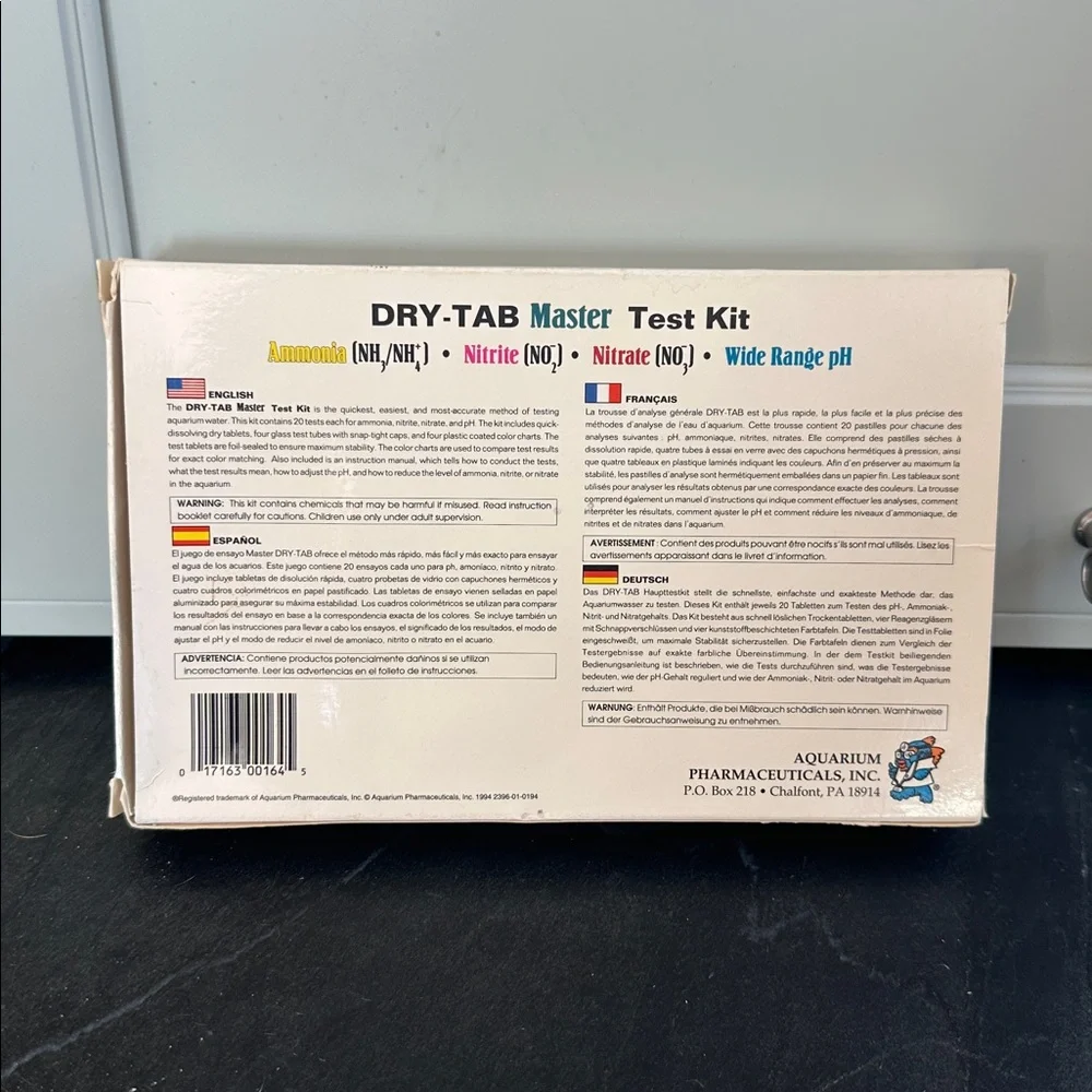 Aquarium Pharmaceuticals Master Test Kit